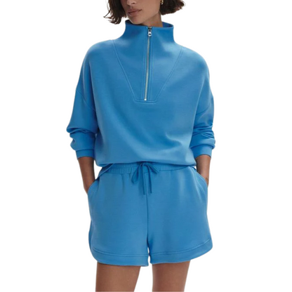 OLLIE HIGH RISE SHORT 3.5" AZURE BLUE
