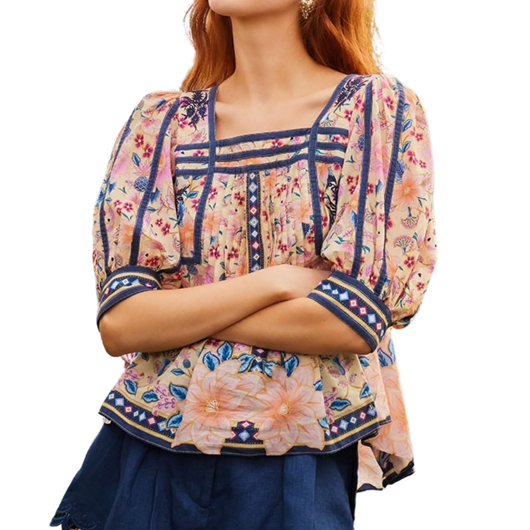 SUPERBLOOM TAPESTRY BLOUSE