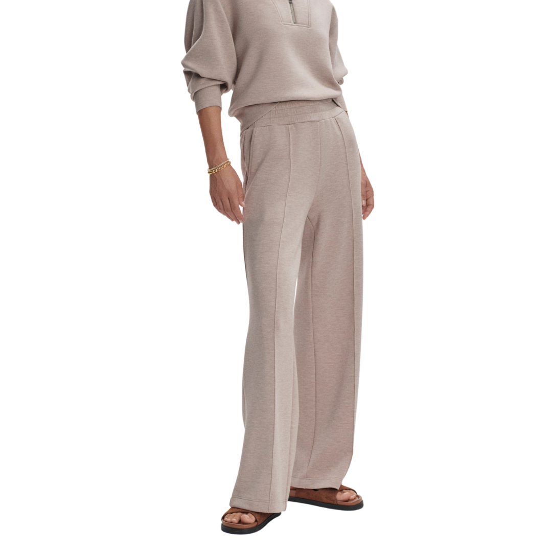 WIDE LEG PANT 30" TAUPE