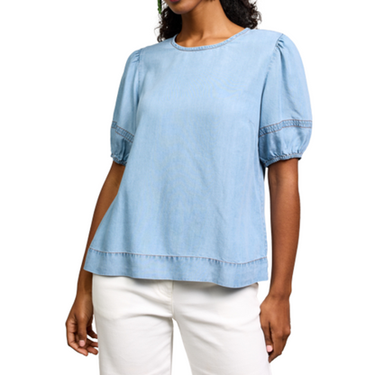 CHAMBRAY WASHED TENCEL TOP