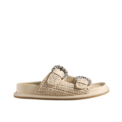 SHAUNY CRYSTAL SANDAL OATMEAL