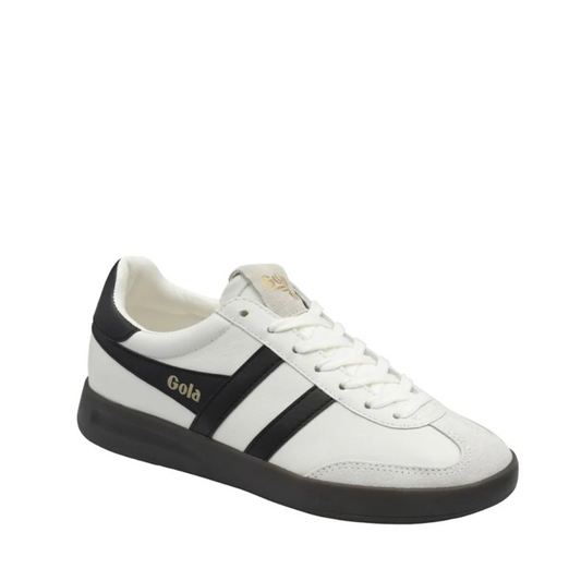 GOLA CYCLONE LEATHER SNEAKER WHITE/BLACK