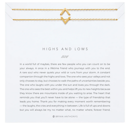 HIGHS & LOWS ICON NECKLACE SET GOLD