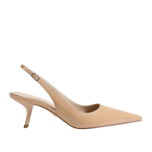 BIANKA SLING BACK HEEL BEIGE PATENT