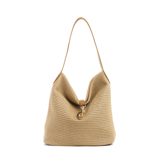 SANDY SHOULDER BAG TOAST RAFFIA