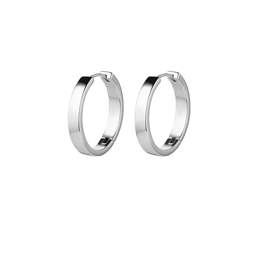 ROSE HOOPS SILVER