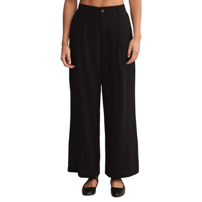 TOPANGA LINEN PANT BLACK