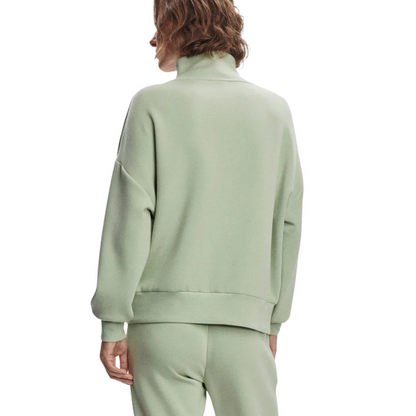 HAWLEY HALF ZIP SWEAT SNOW SAGE