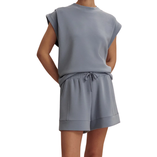 OTIS SLEEVELESS TOP RAIN BLUE