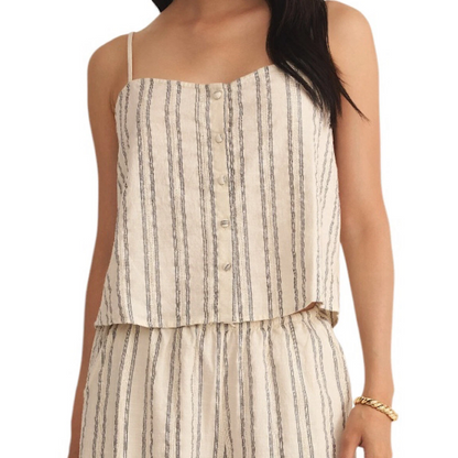 SAVOY STRIPE TANK SEASALT