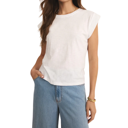 CAMINO SLUB TOP WHITE