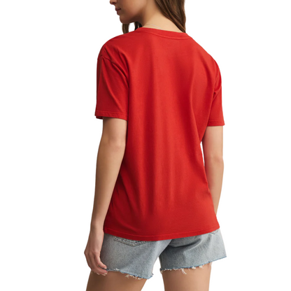 USA BOYFRIEND TEE CABANA RED