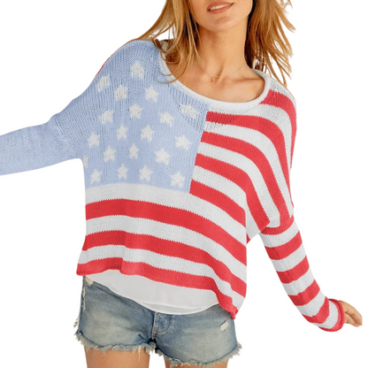 FLAG COTTON SWEATER