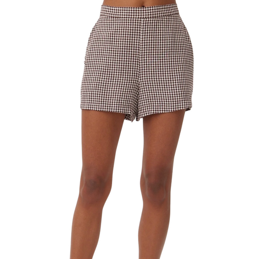 CLEAN FRONT SHORT GINGHAM