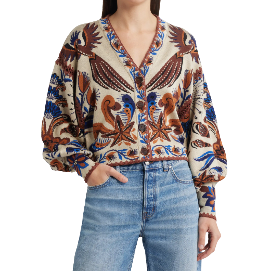 NATURE LAND SAND KNIT CARDIGAN
