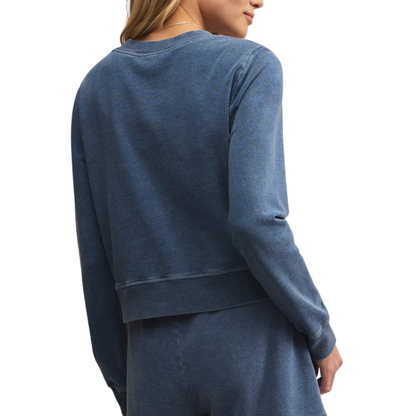 DAILY KNIT DENIM CARDIGAN VINTAGE INDIGO