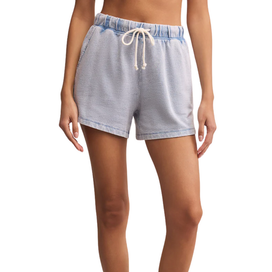 HUNTER KNIT DENIM SHORT WASHED INDIGO