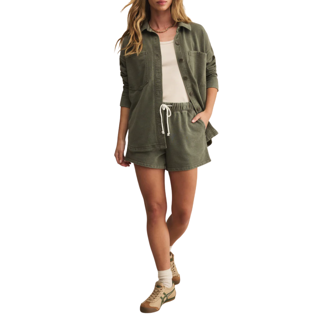 ALL DAY KNIT JACKET HUNTER GREEN