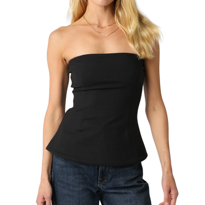 ADELA TUBE TOP BLACK