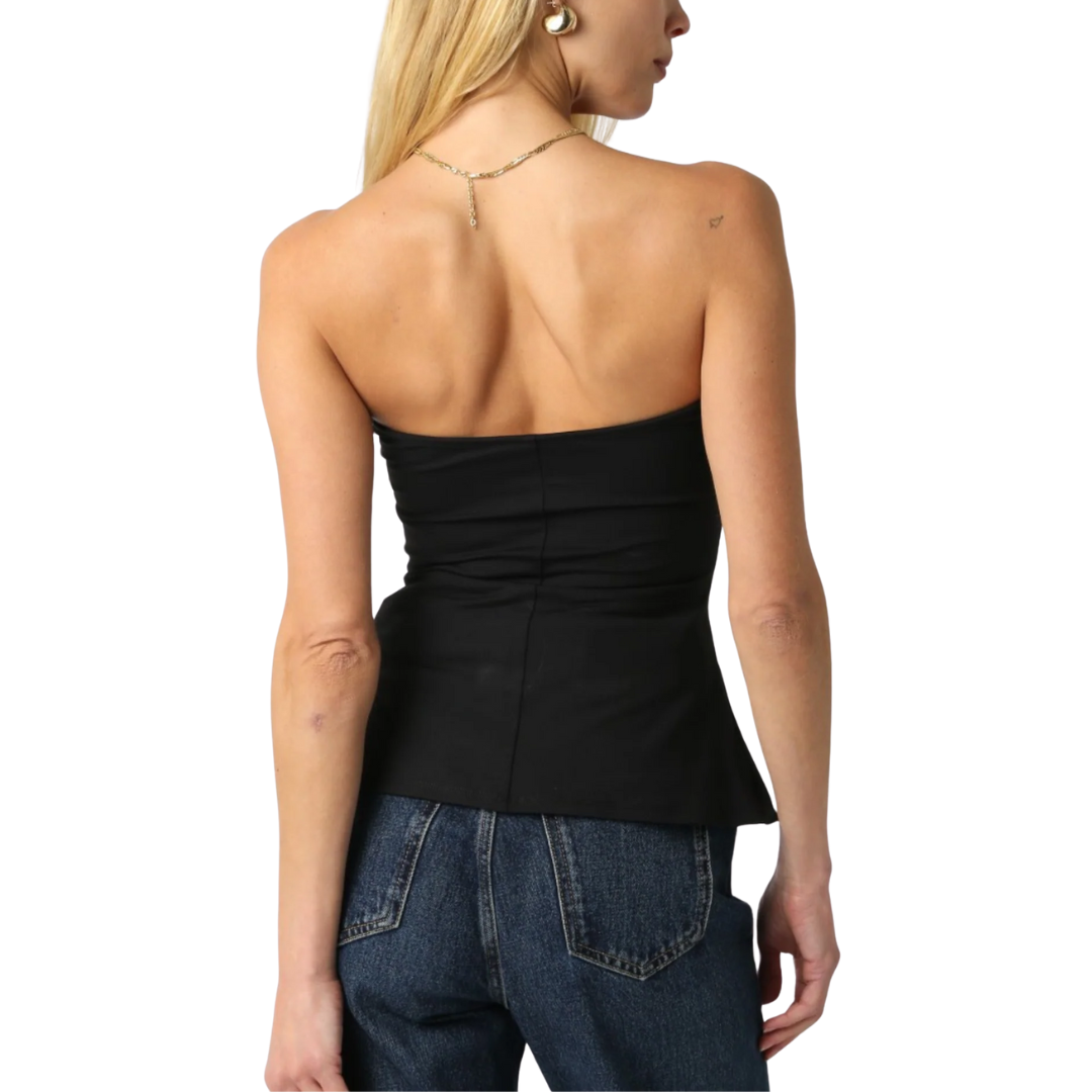 ADELA TUBE TOP BLACK