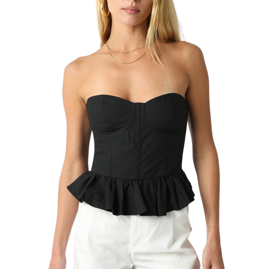 AUTUMN CORSET TOP BLACK