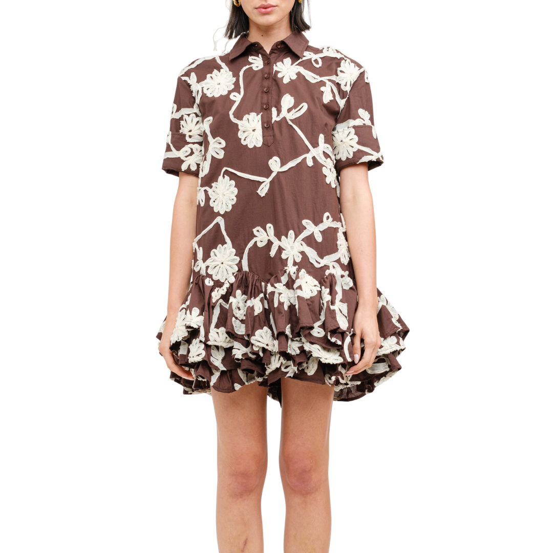 IVANNA DRESS BROWN