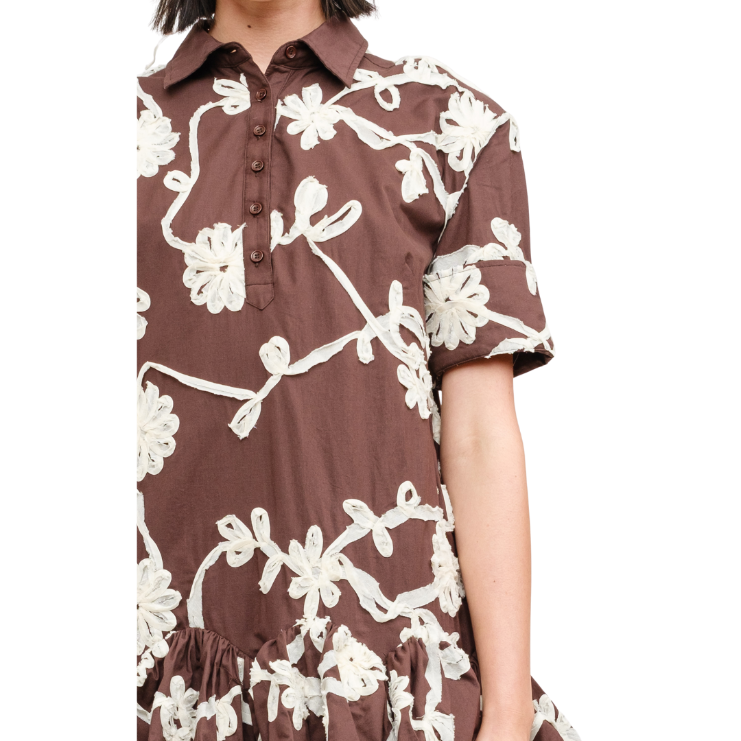 IVANNA DRESS BROWN