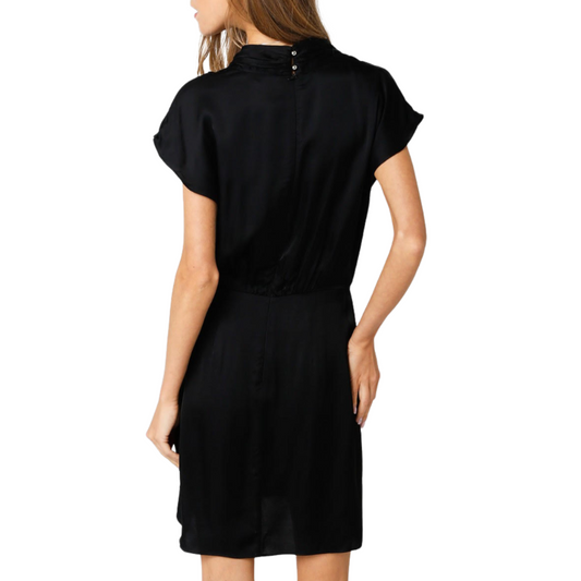 LEXI SATIN DRESS BLACK