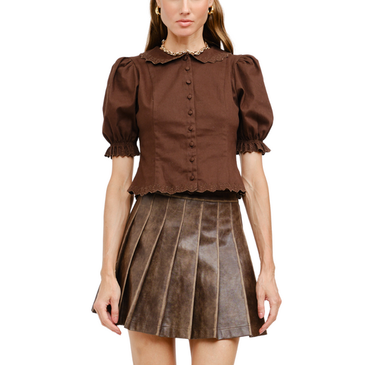 JAELYNN TOP BROWN
