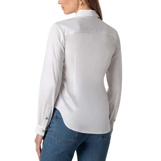 LORALIE BLOUSON SHIRT WHITE
