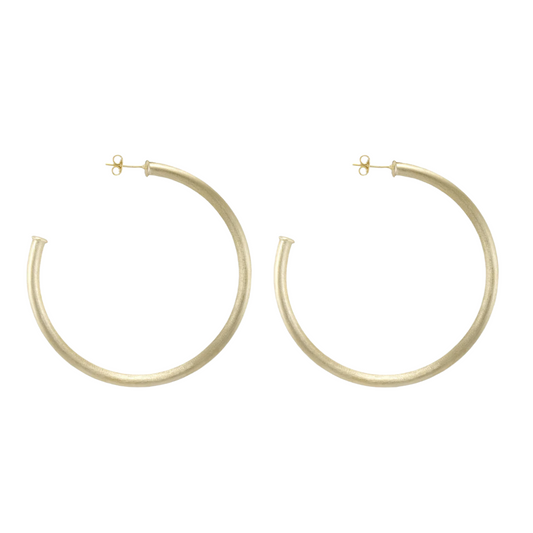 EVERYBODY'S FAVORITE HOOPS BRUSHED GOLD