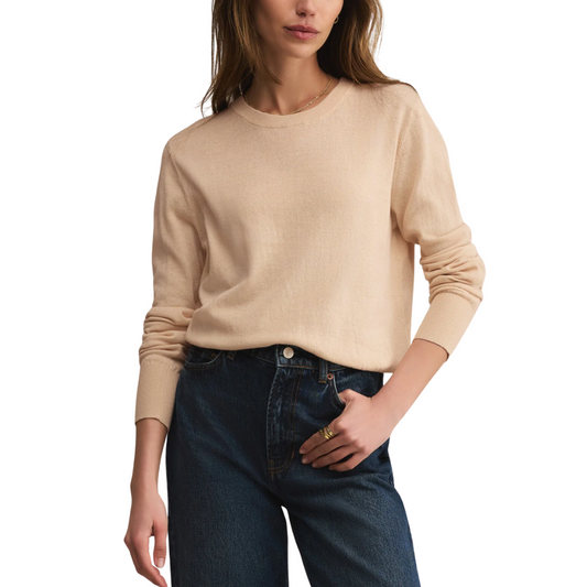 THE PERFECT LAYER SWEATER CHAMPAGNE