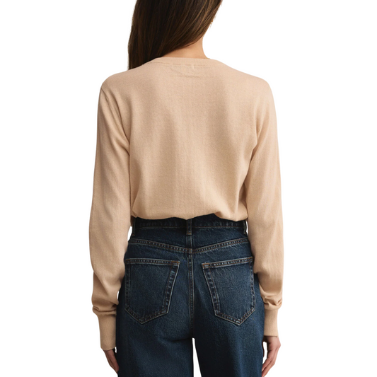 THE PERFECT LAYER SWEATER CHAMPAGNE