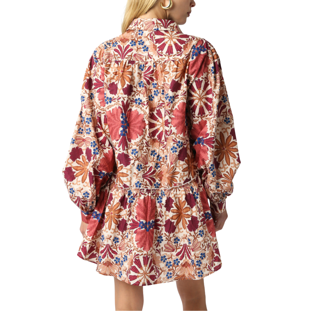 REIN FLORAL DRESS CREAM