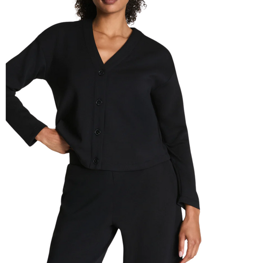 AIRESSENTIALS CARDIGAN VERY BLACK