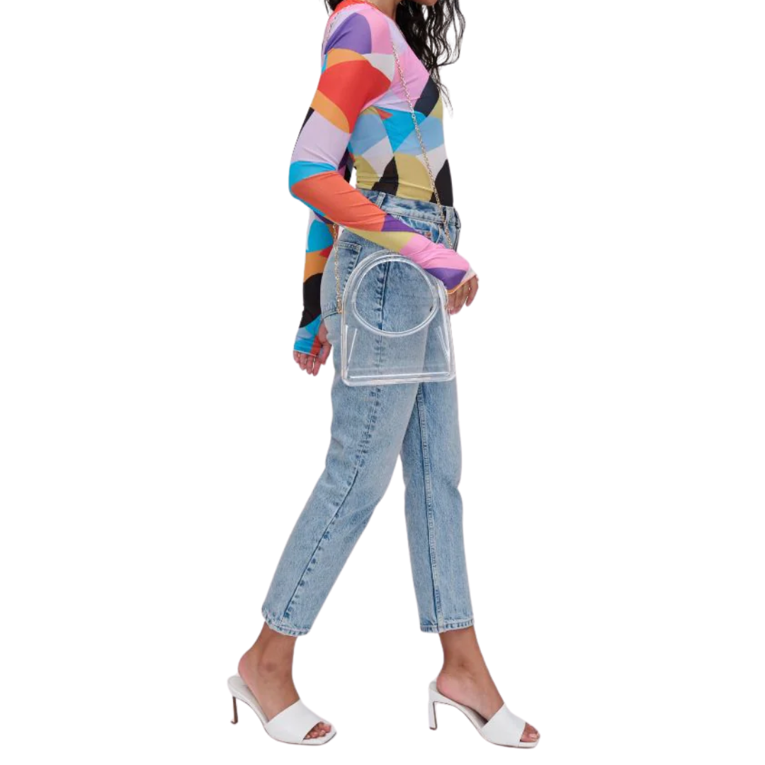 ZOILA EVENING CLEAR BAG CLEAR