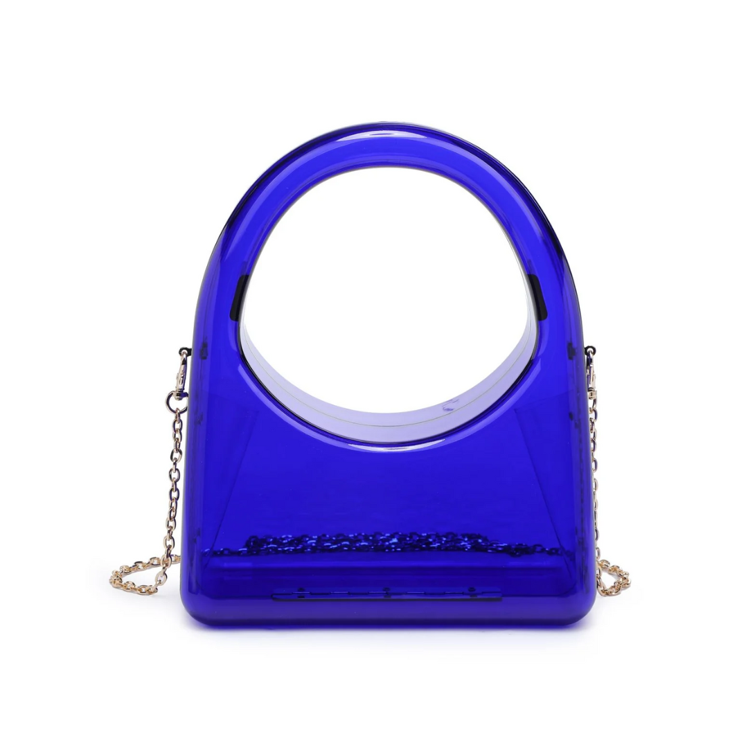 ZOILA EVENING CLEAR BAG ROYAL BLUE