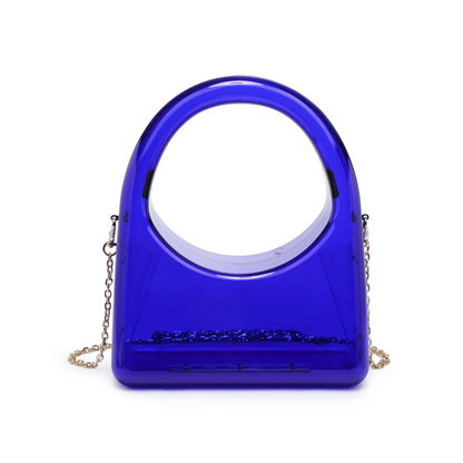 ZOILA EVENING CLEAR BAG ROYAL BLUE