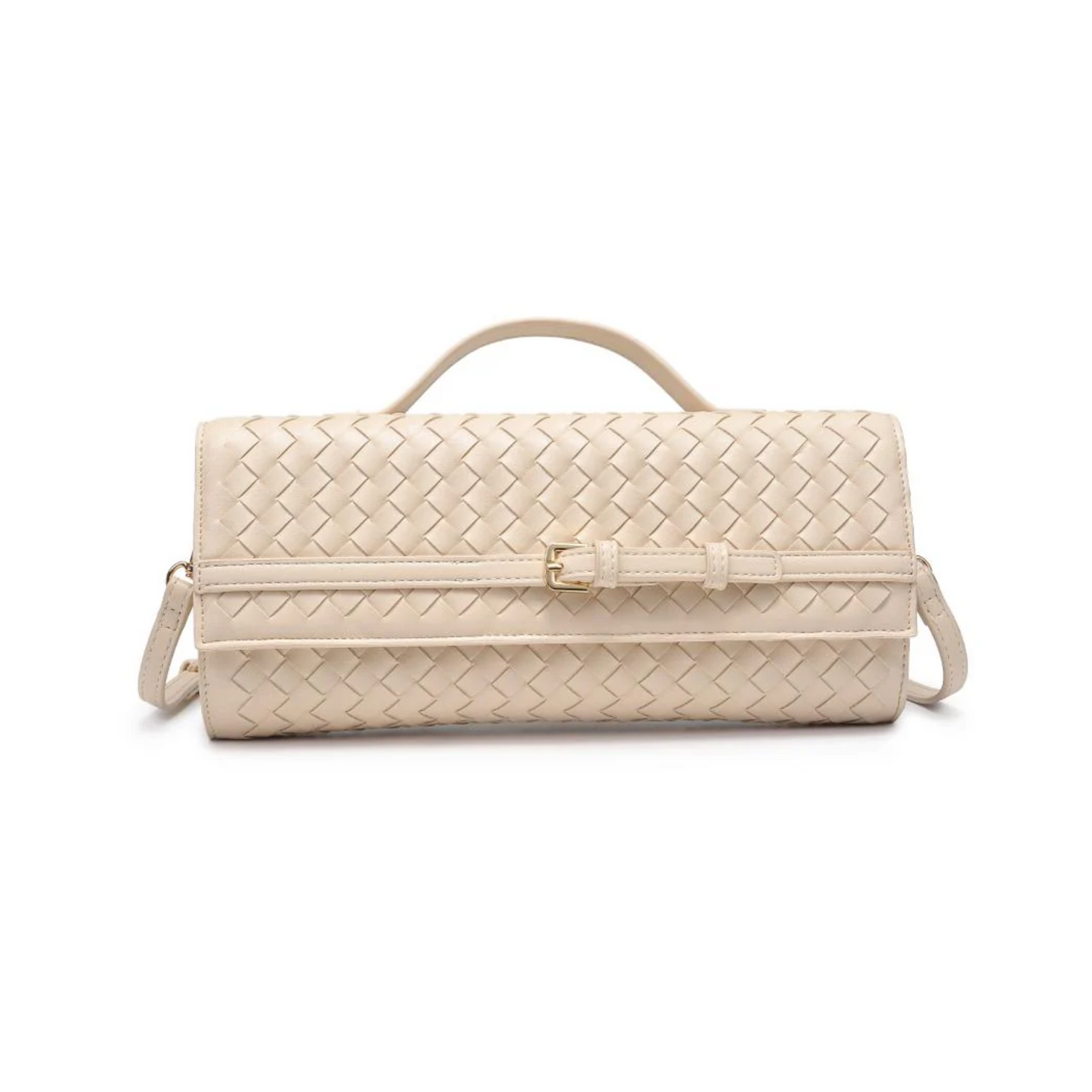 EMERSON WOVEN CROSSBODY OATMILK