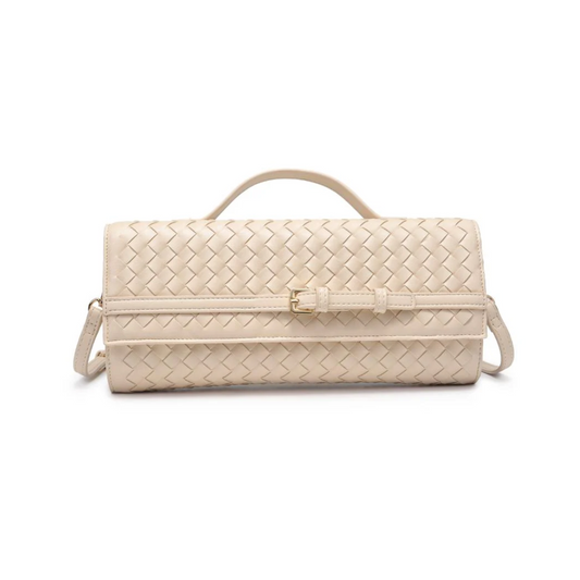 EMERSON WOVEN CROSSBODY OATMILK