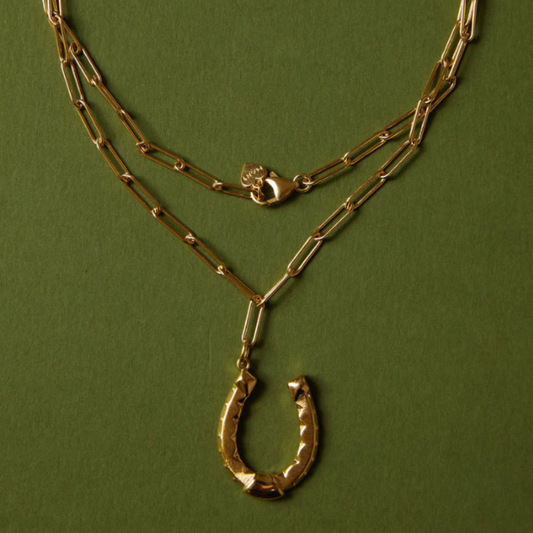 DOUBLE WRAP NECKLACE - HORSESHOE