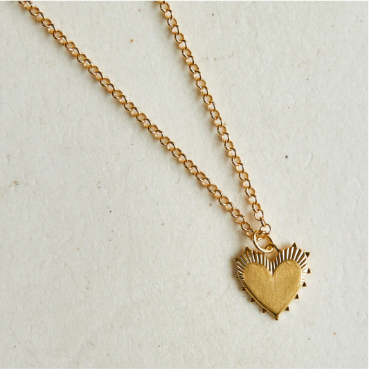 SMALL HEART OF GOLD NECKLACE