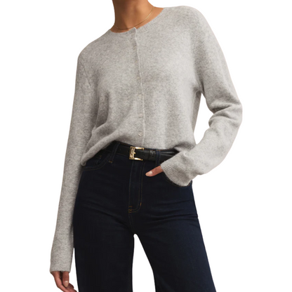 MEDINA CARDIGAN LIGHT HEATHER GREY