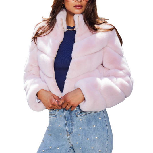 BRIANNA FAUX FUR JACKET BALLET