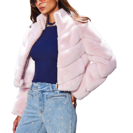 BRIANNA FAUX FUR JACKET BALLET
