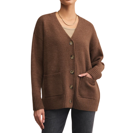 THEO CARDIGAN SUEDE