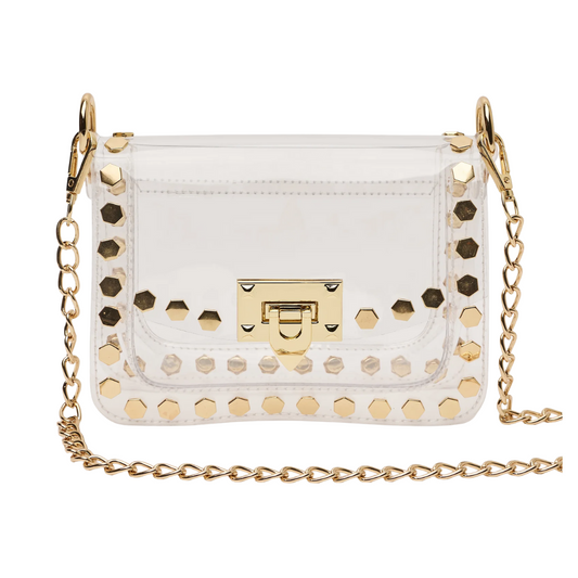 JACKIE CLEAR HANDBAG HEXAGON