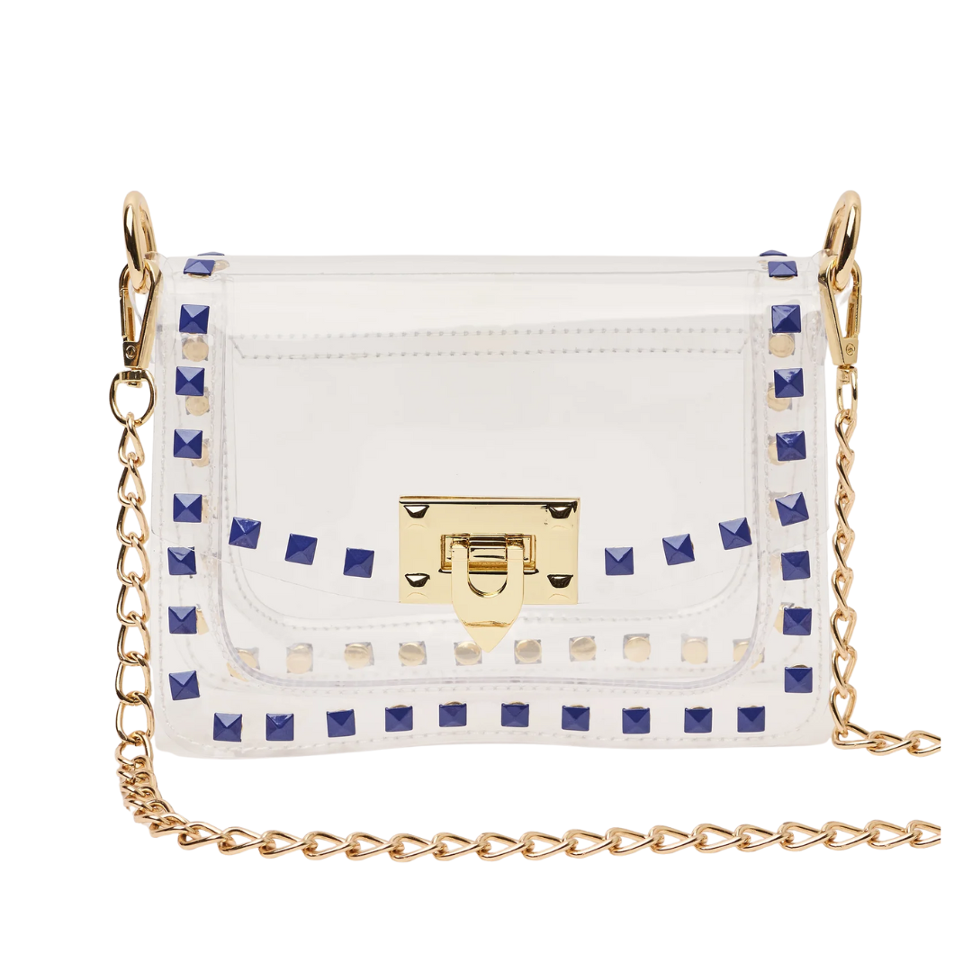 JACKIE CLEAR HANDBAG BLUE
