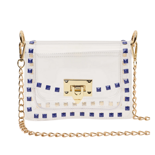 JACKIE CLEAR HANDBAG BLUE