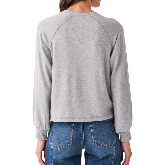 ABOUT TOWN TOP CLASSIC HEATHER GREY